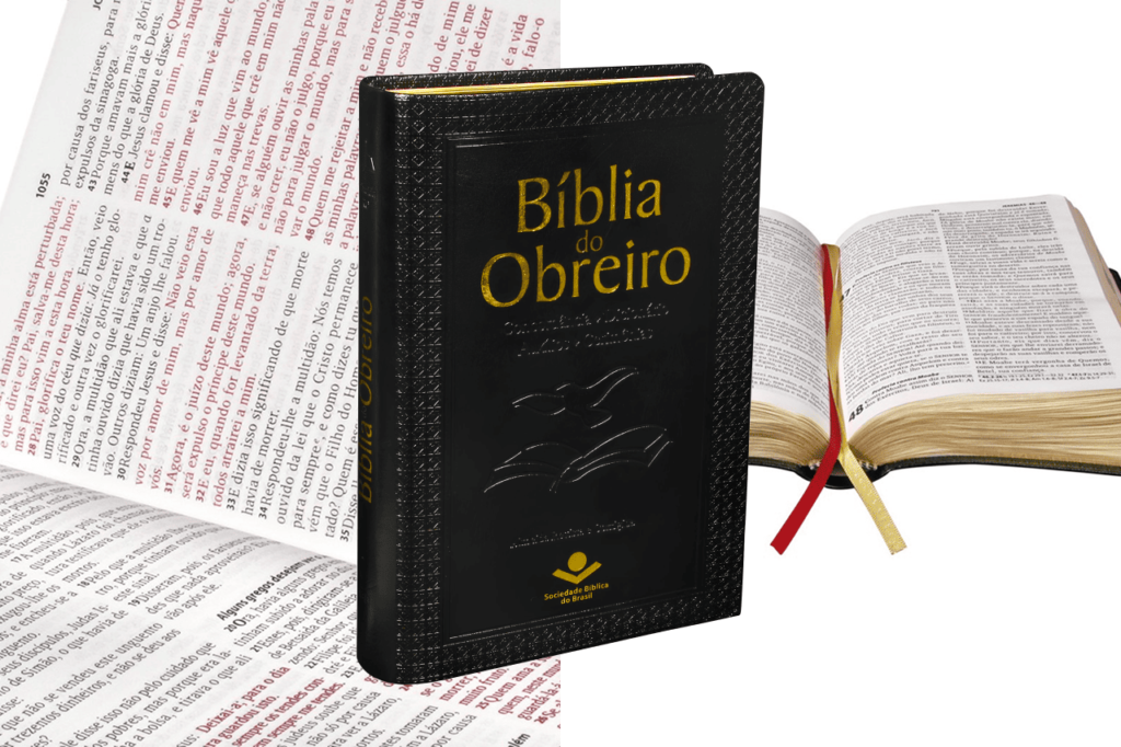 Bíblia do Obreiro com letras vermelhas, versão Almeida Revista e Corrigida (ARC), letra grande — qual Bíblia comprar para quem serve no ministério